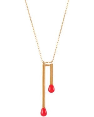 Lavan Eris Double Spark Necklace - Metallic