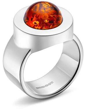 Rahul Patel Collection Genesis Amber Ring - Metallic