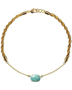 Crystalline Jewellery Choker With Amazonite - Metallic
