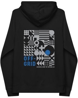 Anchor and Crew Twenty Off-Grid Editions Organic Cotton Hoodie - Black