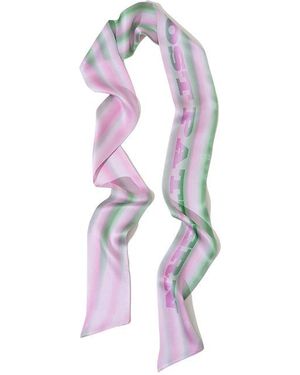 Lost Pattern Day Dream Silk Neck Scarf - Purple