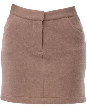 Maison Bogomil Soft Mini Skirt - Brown