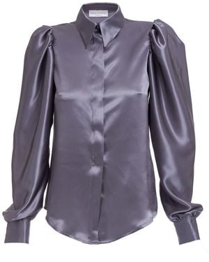 Sofia Tsereteli Silk Blouse - Blue