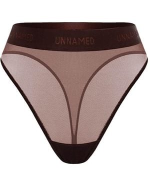 Zhilyova Hanna Gravity High-Waisted Thong - Brown