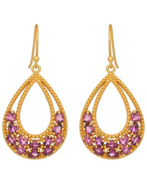 Opium Jewels Teardrop Earrings - Metallic