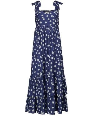 Em & Shi Daisy Tiered Dress - Blue