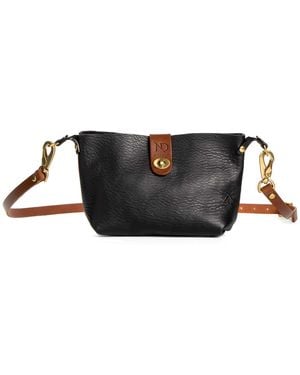 N'damus London Mini Adanna Leather Crossbody Bag - Black