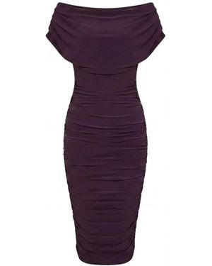 Atom Label Oxygen Dress - Purple