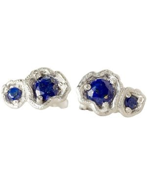 Claire Hill Designs Lapis Lazuli Climber Stud Earrings - Blue