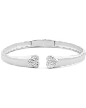 SHYMI Open Pave Heart Bangle - Metallic