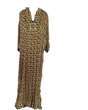 Sr by Sonali Raman Lola Mustard Kaftan - Green