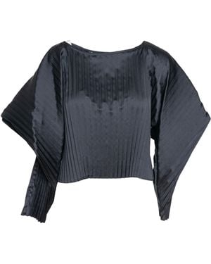 ARTISTA Echo Pleated Blouse - Black
