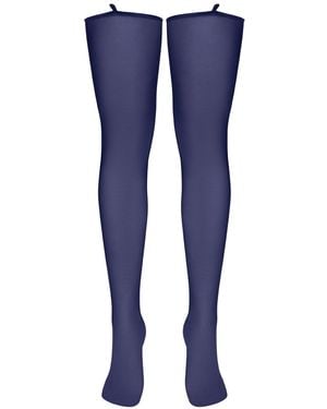 BonBon Lingerie Coco Heart Stockings - Blue