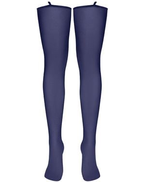 BonBon Lingerie Coco Heart Stockings - Blue