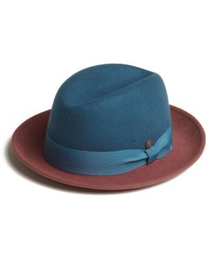 Dasmarca Hats Gangstar Felt Hat - Blue