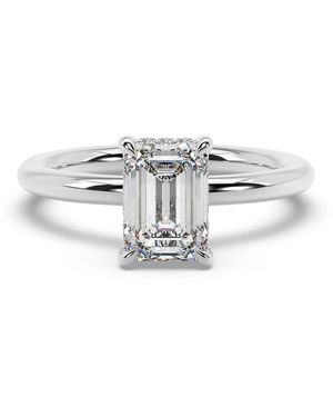Artisan Luxury Lab-Grown Emerald-Cut Diamond Ring - White