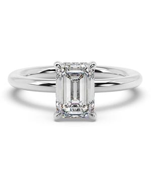 Artisan Luxury Lab-Grown Emerald-Cut Diamond Ring - White