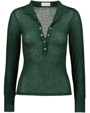Marianne by Marie Jordane Britney Polo Neck Jumper - Green