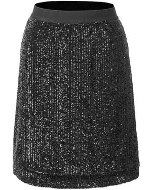 Smart and Joy Glitter Mini Skirt - Black