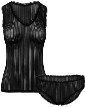 Oh!Zuza Set: Tank Top & Briefs - Black