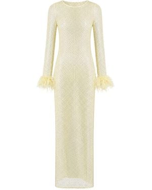 OW Collection Alva Maxi Dress - Yellow
