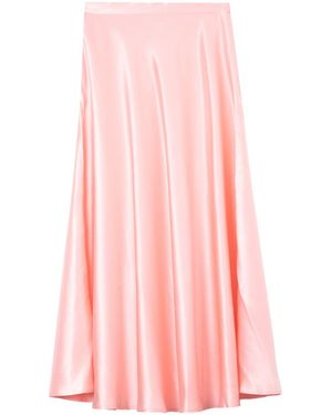 Bel Cashmere Victoria Silk Skirt - Pink