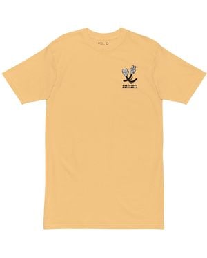 Anchor and Crew Vintage Gustatory Originals Sustainability Crisis Heavy Cotton Embroidered T-Shirt - Orange