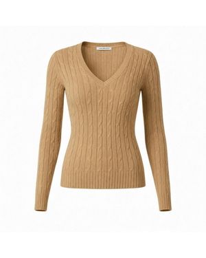 Foray Golf Foreplay Golf Sweater Luxe Cashmere Neutrals - Brown