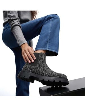 By Virgo Alona Handcrafted Mohair Leather Boot - Black