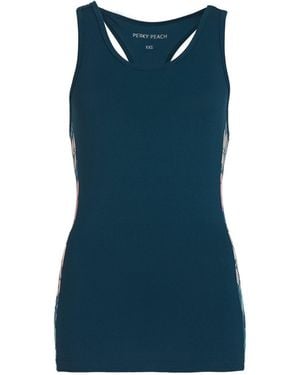 Perky Peach Tropical Vest Top - Blue