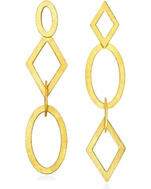 Myrto Katramadou Jewellery Harmony Matte Earrings - Metallic