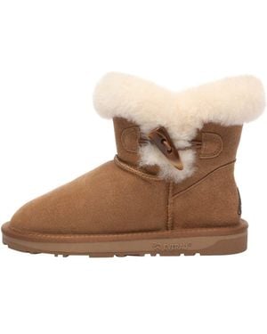 EverAu Australia Robin Horn Toggle Button Mini Boots - Brown