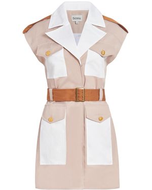 Bennu Neutrals Frontier Dress, Nude - White