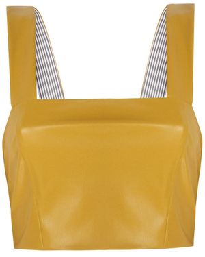 Mirimalist Orion Leather Bustier - Yellow