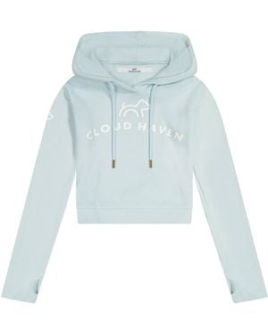 Cloud Haven Cosy Crop Hoodie - Blue