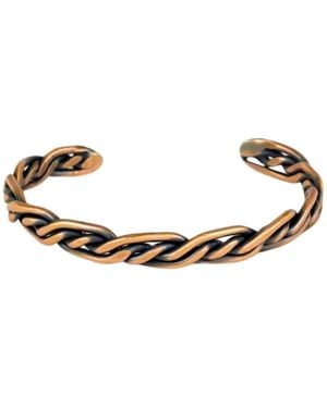 Anatoliacraft Neutrals Twisted Copper Cuff Bracelet - Metallic
