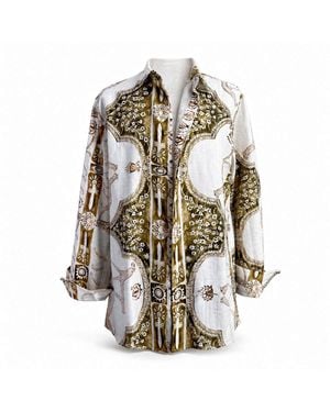Casa Atelier by Ferdinando Fusco Neutrals Sahara Boyfriend Shirt - White
