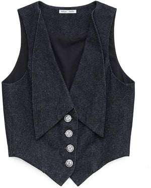 Belkys Studio Renata Denim Vest - Blue