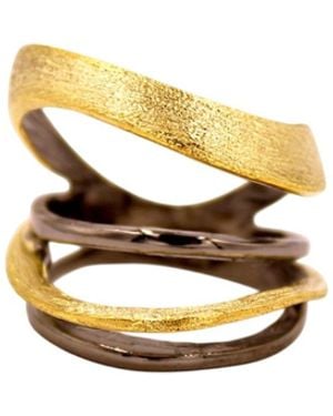 1610Istanbul Istanbulite Principo Ring - Metallic