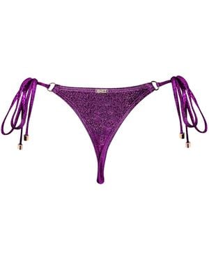 Enez Swim Mira Thong Bottoms - Purple