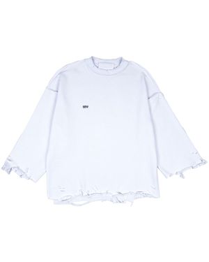 mysimplicated Oversized Cotton Dystopia Sweater W - Blue