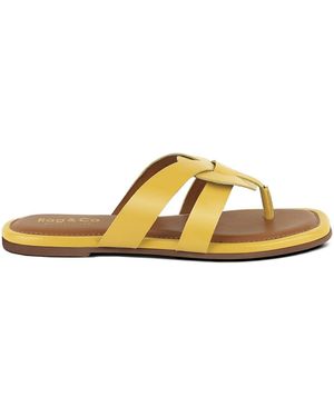 Rag & Co Angeles Flat Slip Ons - Yellow