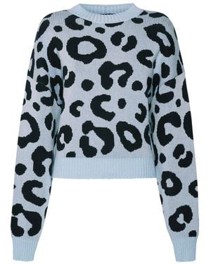 SVETA Milano Denver Light/ Leopard-Jacquard Jumper - Black