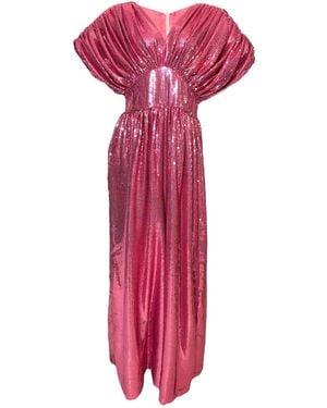 Julia Clancey Zowie Pink Palazzo Jumpsuit