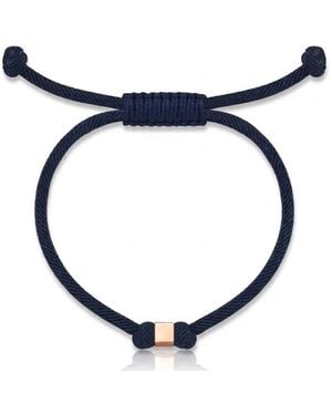 Reis Jewellery Single Cube Rope Bracelet - Blue