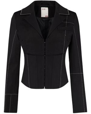 Pcfg Free Heaven Stitch Detail Corset Blazer - Black