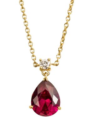 Juvetti Ori Medium Pendant Necklace - Red