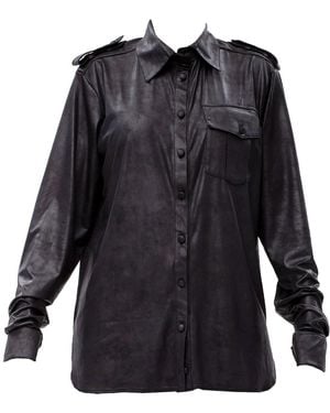 Maison Bogomil Epaulette Shirt - Black