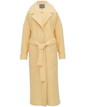 InAvati Wool Coat With Patch Pockets - Metallic