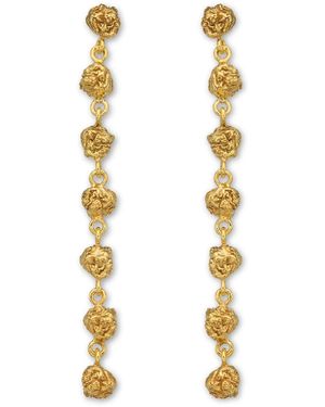EVA REMENYI Archaic Long Earrings - Metallic